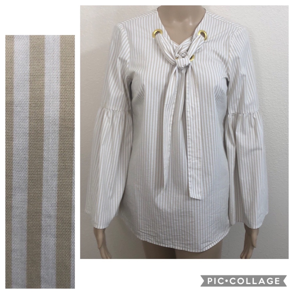 🆕 Michael Michael Kors Bell Sleeve Stripe